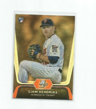 Liam Hendriks (Minnesota Twins) 2012 Bowman Platinum Rookie Card #3 - £5.31 GBP