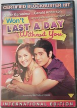 Sarah Geronimo, Gerald Anderson in Won&#39;t Last A Day Without You Blockbuster DVD - £4.66 GBP