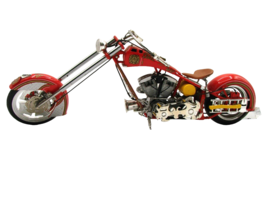 Orange County Choppers Fire Bike FD American Die Cast Motorcycle Collect 11x5&quot; - £62.40 GBP