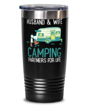 Husband and Wife Camping Partners, black tumbler 20oz. Model 6400016  - £23.97 GBP