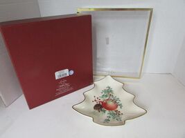 Lenox Williamsburg Collection Boxwood &amp; Pine Tree Candy Dish 7.5&quot; Boxed - $146.16 MXN