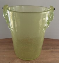 Vintage MCM Acrylic Lucite Green Frog Ice Bucket Wastebasket - £91.93 GBP