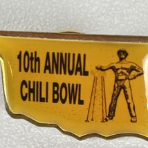 10th Annual Chili Bowl Nationals Hat Lapel Pin Oklahoma Tulsa OK Vintage... - $11.39