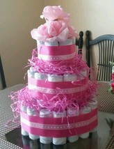 Baby Girl pink Diaper Cake - £31.44 GBP
