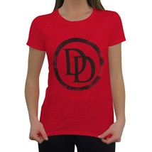 Daredevil Symbol Red Women&#39;s T-Shirt Red - $14.99