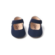 Starbie Soft-Sole Baby Mary Jane Shoes Baby Shoes Toddler shoes Navy Blue Suede - £14.43 GBP