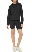 DKNY ClassicFit Long Sleeve Pullover Waffle Hoodie BLACK Women&#39;s Sz XL NWT - $399.63 MXN