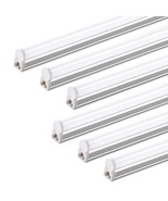 (6 Pack) Led T5 Integrated Single Fixture, 4Ft, 2200Lm, 6500K Super Brig... - £67.91 GBP