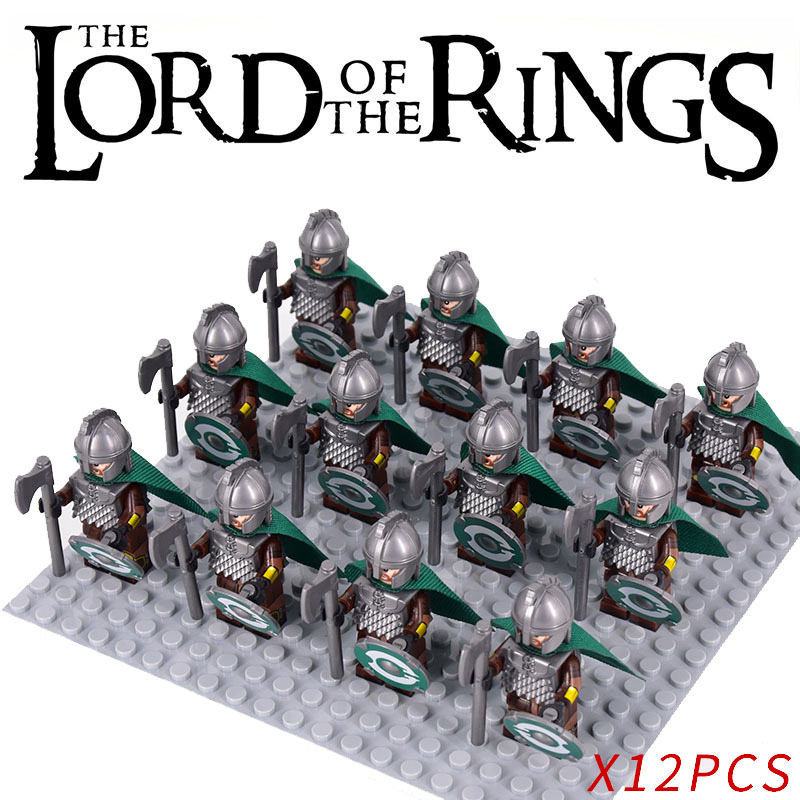 LOTR Rohan Royal Guards Light Axe Army Set 12 Minifigures Lot