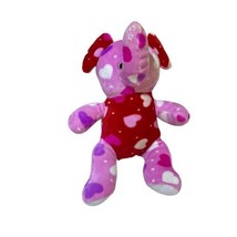 Toymax XYZ Plush 10” Pink Red Elephant Stuffed Animal Toy Valentines Hearts 2017 - £8.53 GBP