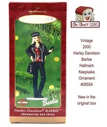 Harley Davidson Barbie Hallmark Keepsake Ornament 08554 NIB Vintage 2000 - £19.50 GBP