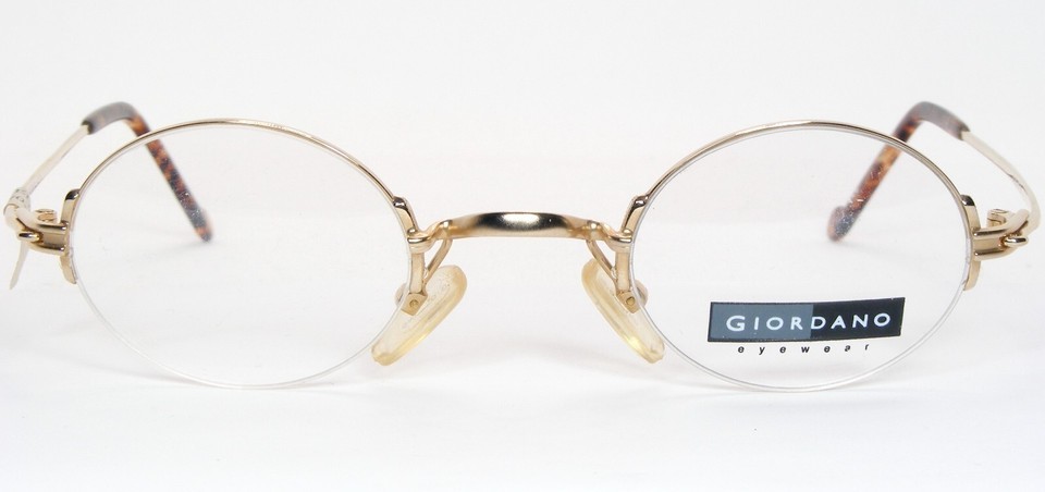 Vintage GIORDANO GA179 C2 Gold UNIQUE RARE EYEGLASSES GLASSES FRAME 40-35-137mm Item image 2