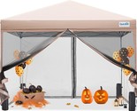Quictent 10X10 Easy Pop Up Canopy Tent Screened With Mosquito Netting In... - £164.29 GBP
