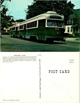 Massachusetts Newton Boston 3164 MBTA Trolley Cars Park Tremont Vintage ... - £7.47 GBP