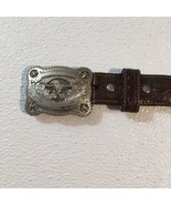 Size 20 Youth Nocona Western Leather Belt ~ N4428602 ~ Brown ~ Longhorn ... - $24.25