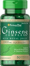 Puritan&#39;s Pride Ginseng Complex with Royal Jelly 1000 mg - £70.08 GBP
