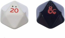 Dungeons &amp; Dragons D20 Dice Sculpted Ceramic Salt &amp; Peppers Set NEW BOXED - $19.34