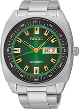 SEIKO Recraft Series Mens Automatic Green Dial Watch SNKM97 - £181.78 GBP