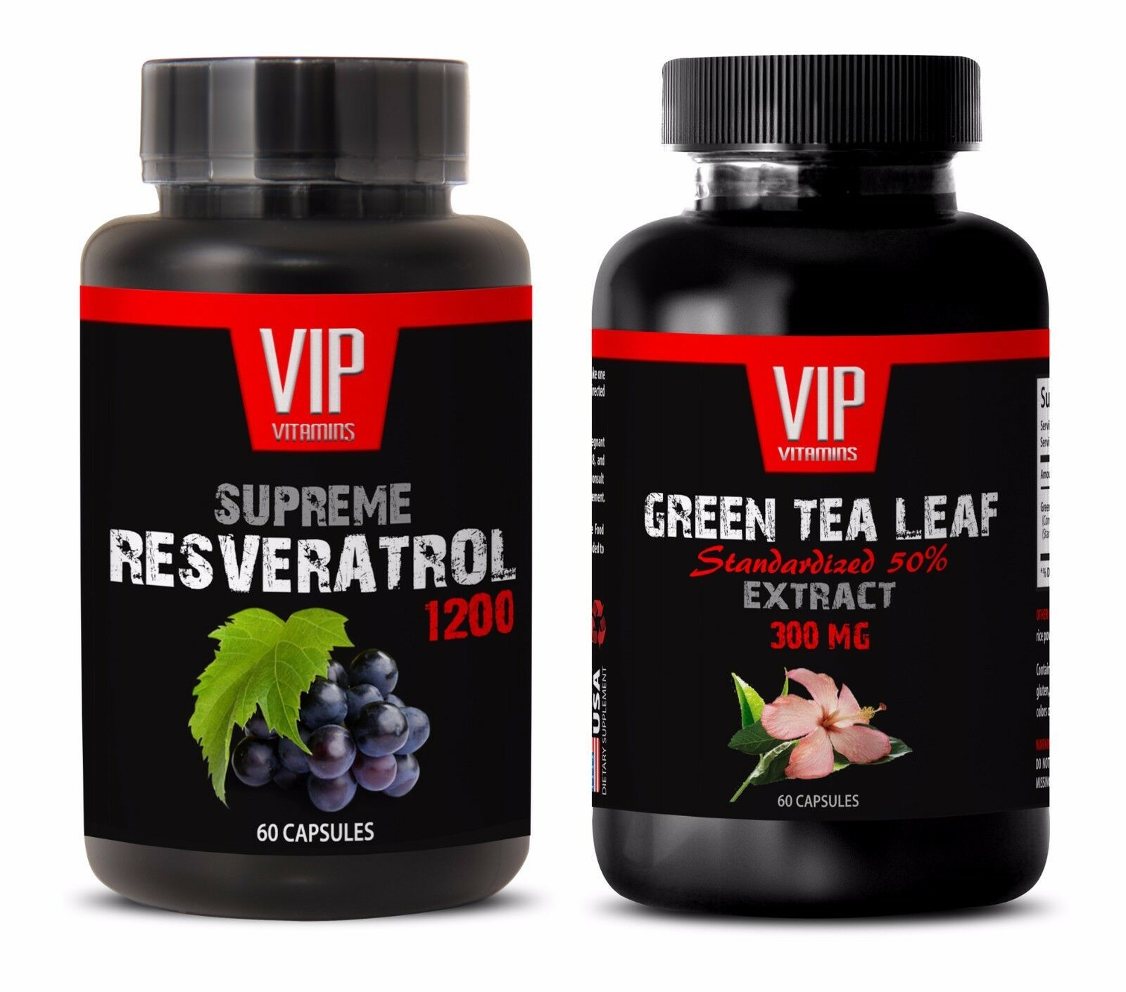 Antioxidant organic - GREEN TEA EXTRACT – RESVERATROL COMBO - green tea ... - $28.01