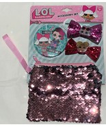 LOL Surprise Doll Accessory Set, Sequin Pouch, 2 Bows, 1 Mirror Kids Gif... - £7.06 GBP