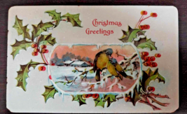 Antique Victorian Christmas Greeting Card 1912. Signed - £23.71 GBP
