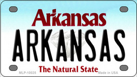 Arkansas AR Novelty Mini Metal License Plate Tag - £11.97 GBP