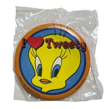 Tweety Bird  Button Vintage 1995 Looney Tunes Safety Pin Back NEW SEALED u Warne - £9.76 GBP