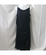 Sleeveless black Global Mind dress with rhinestones - £31.85 GBP