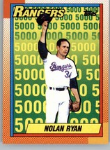 1990 Topps 5 Nolan Ryan Misprint Texas Rangers - £2.35 GBP