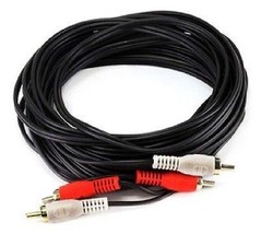 25 ft. 2-RCA Plug M/M Cable - Black - $16.00