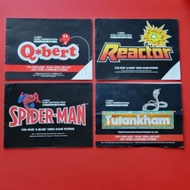 Atari 2600 Qbert Spiderman Tutankham More Instruction Manuals Lot 4 Park... - $18.70