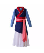 Chinese Heroine Hua Mulan Princess Fancy Dress Girl Cosplay Costume Part... - $70.50
