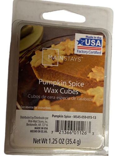 Mainstays 6-Cube Pumpkin Spice Wax Melts, 1.25 oz - $5.93