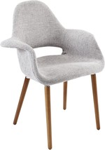 Modway Aegis Mid-Century Modern Upholstered Fabric Dining Chair with Wood Legs - £147.33 GBP