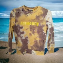 XIOS NY Tie Dye Sweatshirt Pullover S Distressed Personality Collection Hip Hop - £15.62 GBP
