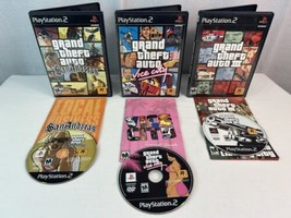3 Grand Theft Auto - (PlayStation 2 PS2) III, Vice City, San Andreas BLACK LABEL - £31.13 GBP