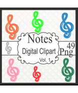 Notes Digital Clipart Vol. 1 - $37.17 MXN