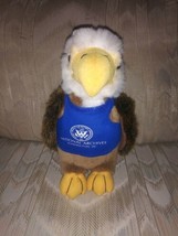 Logo Bear National Archives Washington DC Bald Eagle Plush 10&quot; Blue Shirt... - £31.65 GBP