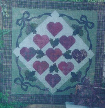 Quilt Pattern &quot;Hearts Come Home for Christmas&quot; by Out on a Limb 66&quot; x 66&quot; - £4.54 GBP