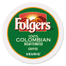 Folgers 100% Colombian Decaffeinated Coffee 24 to 144 Keurig Kcups Pick Any Size - $25.88+