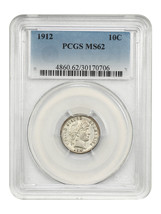 1912 10C PCGS MS62 - £163.22 GBP