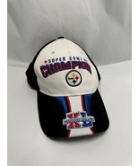 Vtg Pittsburgh Steelers Super Bowl XL Champions Adjustable Hat Football ... - $12.43