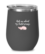 Wine  Tumbler Stainless Steel Insulated  Funny Ask Me About My Bald Pussy  - £19.53 GBP
