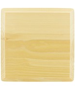 SQUARE PLAQUE 5&quot; x 5&quot; x 3/4 Natural WOOD Unfinished Wooden craft decoupa... - $431.35 MXN