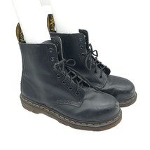 Dr Martens Pascal Boots Leather Vintage Made in England Black Mens Size 8 - $96.74