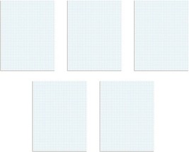 TOPS 33105 8.5&quot; x 11&quot; 4x4 Quad Ruled 50 Sheets Graph Pads - 5 Pack - $11.69
