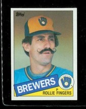 Vintage 1985 Topps Baseball Trading Card #750 Rollie Fingers Milwaukee Brewers - £6.60 GBP