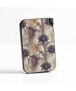 Gothic Floral Slim Wallet: RFID Aluminum Pop Up Card Holder - $496.00 MXN