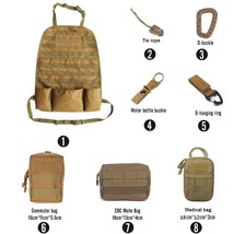Universal Car Seat Back Bag  Molle Car Seat Organizer Camping Accessory Pack Aut - £109.23 GBP