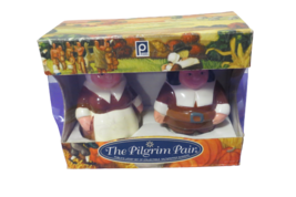 The Pilgrim Pair Publix Salt &amp; Pepper Shakers 5&quot; Tall Original Box Thanksgiving - £12.85 GBP